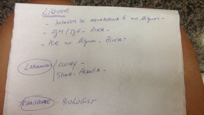 Exames que foi solicitado pelo neuropediatra.